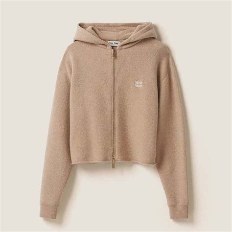 miu miu cashmere hoodie